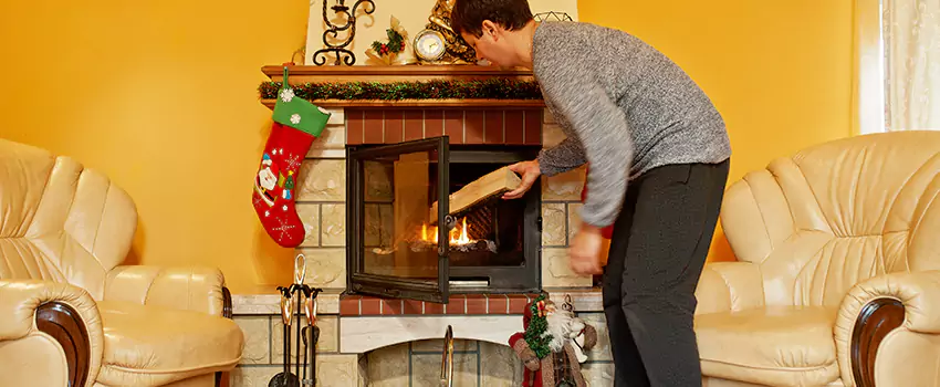Rusted Metal Fireplace Restoration in Texarkana, Texas